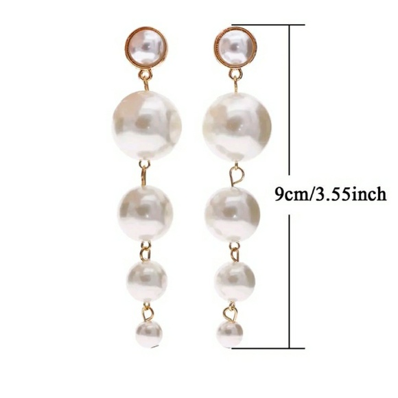 Pearl dangle earrings NWT - Picture 6 of 6